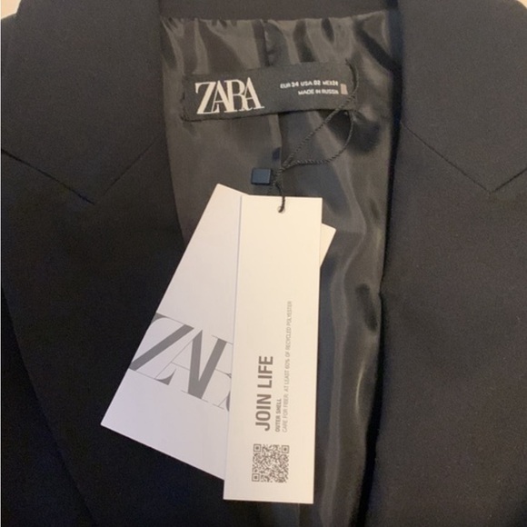 NWT Zara basic blazer Size 2 - Picture 7 of 9